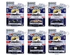 "Hot Pursuit" Set of 6 Police Cars Series 43 1/64 Diecast Model Cars by Greenlight