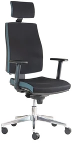 ALBA kancelářská židle JOB s 3D PDH a područkami, BLACK 27
