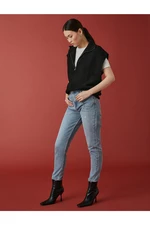 Koton Džíny s vysokým pasem a řetízkem - Mom Jeans