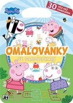 Omalovánky se samolepkami - Peppa pig