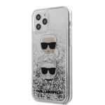 Tok Karl Lagerfeld Liquid Glitter 2 Heads  iPhone 12 Pro Max, silver