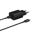 Gyorstöltő Samsung EP-TA800XBE (25W) USB-C kábellel, Black