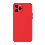 Baseus Liquid Silica Gel ochranné púzdro pre Apple iPhone 12 Pro Max, červené