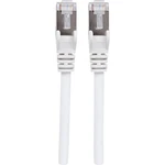 Intellinet 741910 RJ45 sieťové káble, prepojovacie káble CAT 6a (surový kábel CAT 7) S/FTP 7.50 m biela bez halogénov 1