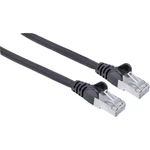 Intellinet 318778 RJ45 sieťové káble, prepojovacie káble CAT 6A S/FTP 1.50 m čierna fóliové tienenie, tienenie pletivom,