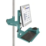 Manuflex ZB8287.5021  Ergonomická podpora monitorov pre CANTOLAB a ALU s povrchom klávesnice a myši, adaptér VESA 75 mm