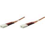 Intellinet 470025 optické vlákno LWL prepojovací kábel [1x zástrčka SC - 1x zástrčka SC] 50/125 µ Multimode OM2 3.00 m