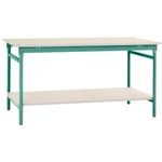 Manuflex BB5207.0001 Kompletný príručný stolík BASIS stacionárny s plastovou doskou + medzipolica, šxhxv: 750 x 500 x 78
