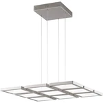 WOFI VISO 6531.09.64.8000 LED závesné osvetlenie 110 W  teplá biela niklová (matná)