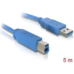Delock #####USB-Kabel #####USB 3.2 Gen1 (USB 3.0 / USB 3.1 Gen1) #####USB-A Stecker, #####USB-B Stecker 5.00 m modrá poz