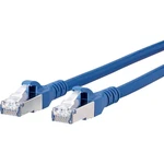 Metz Connect 1308455044-E RJ45 sieťové káble, prepojovacie káble CAT 6A S/FTP 5.00 m modrá s ochranou 1 ks