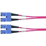 Optické vlákno kabel Telegärtner L00880C0010 [1x zástrčka SC - 1x zástrčka SC], 1.00 m, tyrkysová