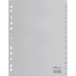 Durable 6524 rejstřík DIN A4 1-15 polypropylen šedá 15 karet vyražené otvory 652410