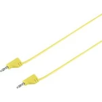 VOLTCRAFT MSB-200 měřicí kabel [lamelová zástrčka 2 mm - lamelová zástrčka 2 mm] žlutá, 30.00 cm
