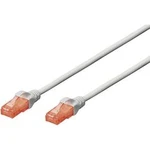 Síťový kabel RJ45 Digitus DK-1612-010, CAT 6, U/UTP, 1.00 m, šedá