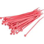 Stahovací pásky TRU COMPONENTS TC-CV250203 1593704, 250 mm, červená, 100 ks