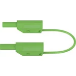Stäubli SLK410-E/N bezpečnostní měřicí kabely [lamelová zástrčka 4 mm - lamelová zástrčka 4 mm] zelená, 25.00 cm