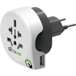 Cestovní adaptér Q2 Power Welt nach Schweiz mit USB 1.100210