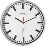 DCF nástěnné hodiny Techno Line WT8990 WT8990, vnější Ø 30 cm, stříbrná (metalíza)