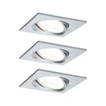 Vestavné svítidlo - LED Paulmann Nova 93456 LED, 19.5 W, sada 3 ks, hliník
