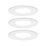 Vestavné svítidlo do koupelny - LED Paulmann Nova 93496, 19.5 W, sada 3 ks, bílá (matná)