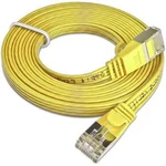 Síťový kabel RJ45 Slim Wirewin PKW-STP-SLIM-KAT6 0.5 GE, CAT 6, U/FTP, 0.50 m, žlutá