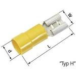 Faston zásuvka LAPP 63101120 9.5 mm x 1.2 mm, 180 °, částečná izolace, žlutá, 50 ks