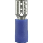 Faston zásuvka Vogt Verbindungstechnik 3905 4.8 mm x 0.8 mm, 180 °, částečná izolace, modrá, 1 ks