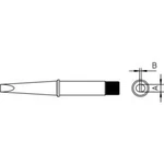 Pájecí hrot Weller 4CT6D7-1, dlátový, rovný, 5,0 mm