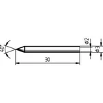 Náhradní pájecí hrot Ersa ERSADUR 012 BD, 0.3 mm