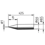 Pájecí hrot Ersa ERSADUR 842 BD, tužkový, 1,0 mm