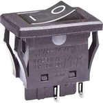 Kolébkový přepínač NKK Switches JWMW21RA1A, 250 V/AC, 10 A, pájecí očka, 2x vyp/zap
