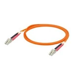 Optické vlákno kabel Weidmüller 1276880000 [1x zástrčka LC - 1x zástrčka LC], 1.00 m, oranžová