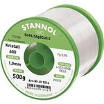 Bezolovnatý pájecí cín Stannol Kristall 600 Fairtin, bez olova, 500 g, 1 mm