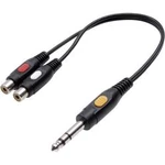 Jack / cinch audio Y adaptér SpeaKa Professional SP-7870268, černá