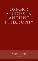 Oxford Studies in Ancient Philosophy, Volume 57