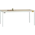 Manuflex LD1903.7035 ESD pracovní stůl UNIDESK s kaučuk deska, světle šedá RAL 7035, Šxhxv = 1200 x 800 x 720-730 mm