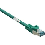 Síťový kabel RJ45 Basetech BT-2270689, CAT 6A, S/FTP, 15.00 m, zelená