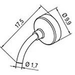 Horkovzdušná tryska Ersa 0472DR/SB 0472DR, Velikost hrotů 1.70 mm, 17.50 mm, 1 ks