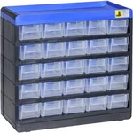 VarioPlus pro 29/50, modrý/sw zásobník drobných dílů, PP, PS, PS 25 zásuvek, 25 příčkami Allit VarioPlus Pro 29/50 464620, (š x v x h) 300 x 285 x 135