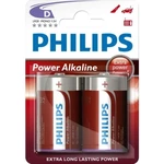 Baterie D Philips Power Alkaline LR20 P2B/10 alkalické