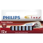 Tužkové baterie AA Philips Power Alkaline LR6 P12W alkalické v boxu