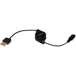 USB 2.0 kabel LogiLink CU0090 CU0090, 75.00 cm, černá