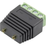 Zdířka pro banánek Conrad Components 93013c1128, Ø pin: 2 mm, spojka, rovná, černá, 1 ks
