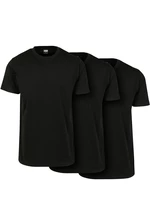Základní tričko po 3 kusech černá/černá/černá