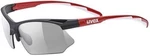 UVEX Sportstyle 802 V Black/Red/White/Smoke Cyklistické okuliare