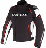 Dainese Racing 3 D-Dry Black/White/Fluo Red 60 Chaqueta textil