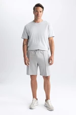 DEFACTO Slim Fit Sweatshirt Fabric Shorts