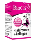 BioCo Hyaluronic acid + collagen 30 kapsúl