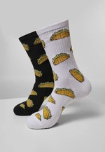 Taco Socks 2-Pack White/Black